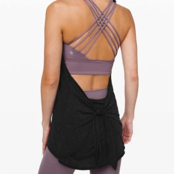 lululemon athletica Tops - Lululemon Tied 2 in 1 Energy Tank size 6